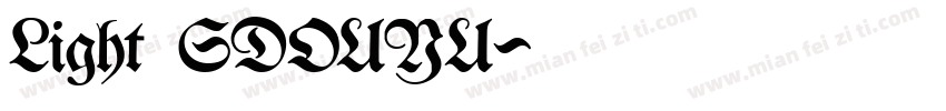Light  SDOUYU字体转换